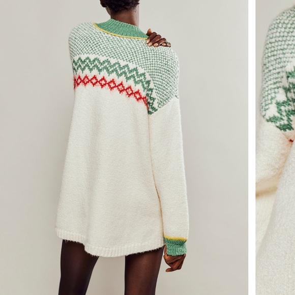 Free People Cherry Heart Sweater Dress, XS - Picture 4 of 11